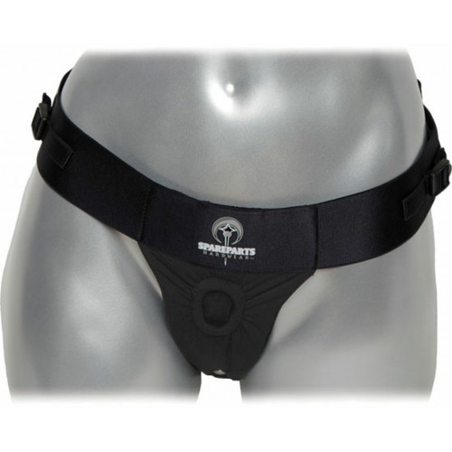 Theo Black Strap-On Thong Harness