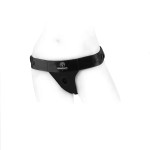 Theo Black Strap-On Thong Harness