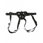 Vibrating Velvet Harness With Bullet