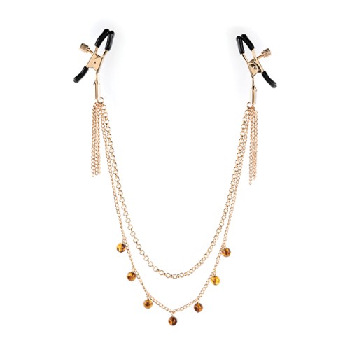 Sincerely Amber Chained Nipple Clamps