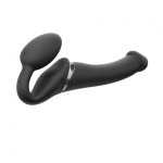 Strap On Me Vibrating Black Strapless Remote Controlled