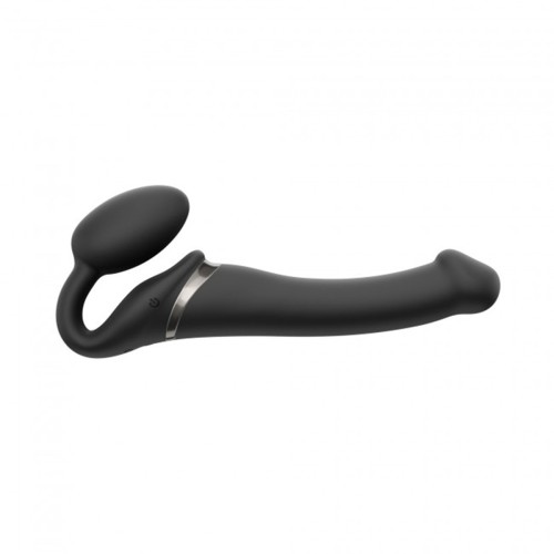 Strap On Me Vibrating Black Strapless Remote Controlled