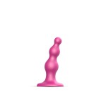 Strap-On-Me Beads Dildo Plug Metallic Pink