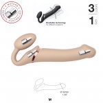 Strap On Me Vibrating Vanilla Strapless Remote Controlled