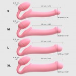 Strap-On-Me Semi-Realistic Bendable Strap-On Pink 