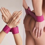 Strap-On-Me-Curious Leatherette Harness in Fuchsia