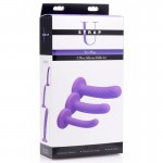 Tri-Play 3 Piece Silicone Dildo Set