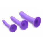 Tri-Play 3 Piece Silicone Dildo Set