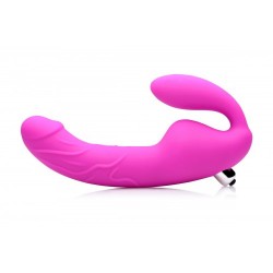 Royal Rider Vibrating Silicone Strapless Strap On Dildo