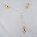 Desire Figurine Non-Piercing Nipple Necklace Breast Chain in Gold or Silver