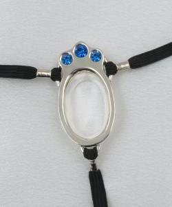 Sapphire Crystal Jeweled Clitoris G-String Jewelry