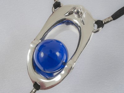 Clitoral Exciter Blue Orb G-String