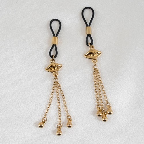 Sweet Kisses Non-Piercing Nipple Jewelry in Gold or Silver 