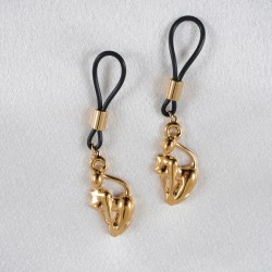 Catwoman Non-Piercing Nipple Jewelry in Gold or Silver 
