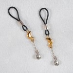 Crescent Moon Non-Piercing Nipple Jewelry in Gold or Silver 