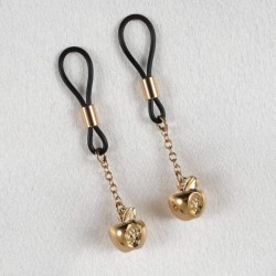Bitten Apples Non-Piercing Nipple Jewelry in Gold or Silver 