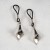 Lily with Hematite Pistil Non-Piercing Nipple Jewelry in Silver