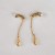 Crystal Adorned Gold Drop Pendant Non-Piercing Labia Jewelry