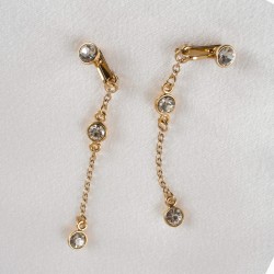 Crystal Pendant Non-Piercing Labia Jewelry