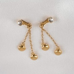 Crystal Adorned Seashell Pendant Non-Piercing Labia Jewelry