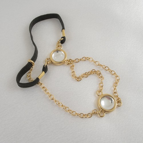 Gold Penis Chain with Crystal Gems
