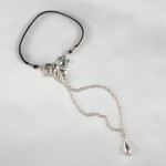 Leaf Penis Chain Jewelry with Tear Drop Pendant in Gold or Silver