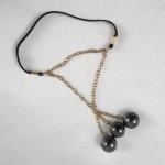 Triple Hematite Balls Penis Band Jewelry in Gold or Silver