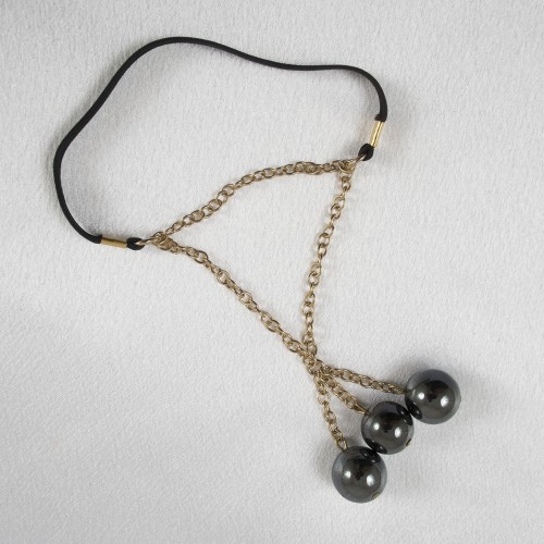 Triple Hematite Balls Penis Band Jewelry in Gold or Silver