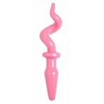 Pink Piggy Tail Anal Plug