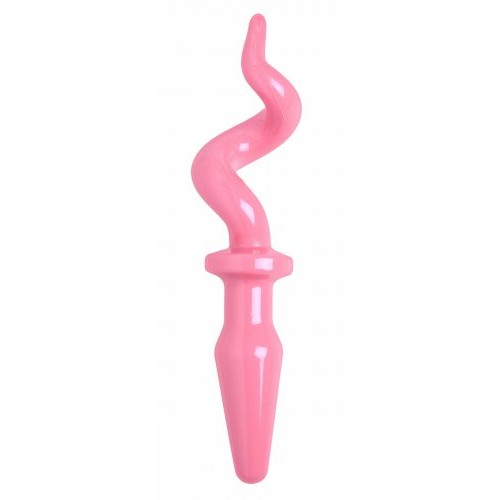 Pink Piggy Tail Anal Plug