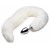 Extra Long Arctic White Mink Tail Metal Anal Plug