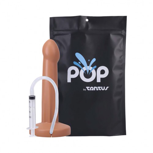 Tantus POP Squirting Dildo  in Cream, Honey or Espresso