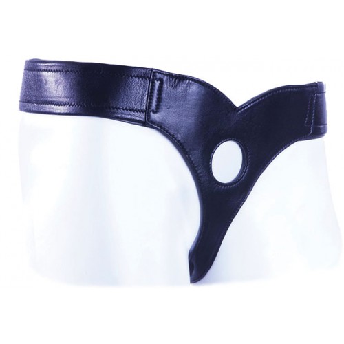 EZ Connoisseur Leather Strap On Harness