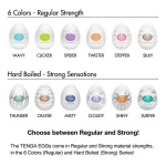 Tenga Egg Hard Boiled Strong Sensation Variety 6 Pack