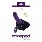 Strapped Rechargeable Vibrating Strap On