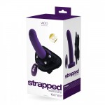 Strapped Rechargeable Vibrating Strap On
