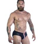 Sportivo Bikini Black with Red Stripe