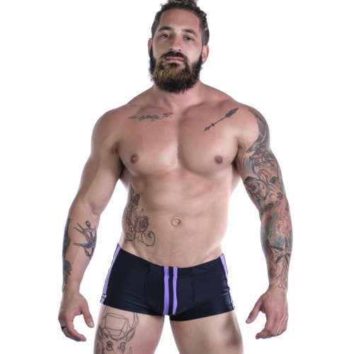 Sportivo Square Cut Black & Purple