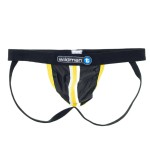 WildmanT Raw Sport Stripe Jockstrap with Duraband Waistband Yellow