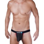 WildmanT Raw Strapless Mesh Jock with Red Contrast Trim