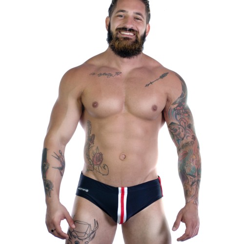 Sportivo Bikini Black with Red Stripe