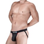 WildmanT Raw Mesh Jockstrap Contrast Red