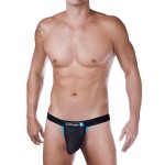 WildmanT Raw Strapless Mesh Jock with Blue Contrast Trim