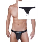 WildmanT Raw Strapless Mesh Jock with C-ring Loop and Duraband Black
