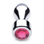Weighted Pink Gem Anal Plug