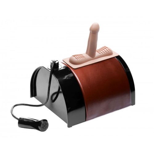 Saddle Deluxe Riding Sex Machine with Dual  Attachments