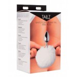 Fluffy White Bunny Tail Anal Plug