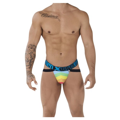 Xtremen 91083 Microfiber Pride Jockstrap Color Blue
