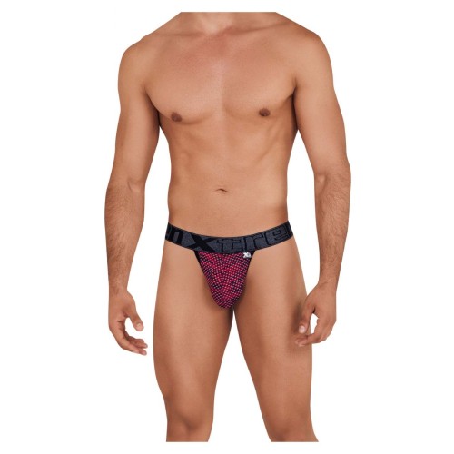 Xtremen 91098 Microfiber Mesh Bikini Color Red