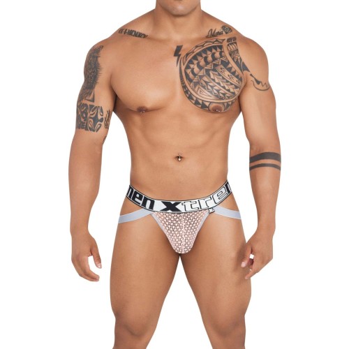 Xtremen 91118 Lace Jockstrap Color Rosewood